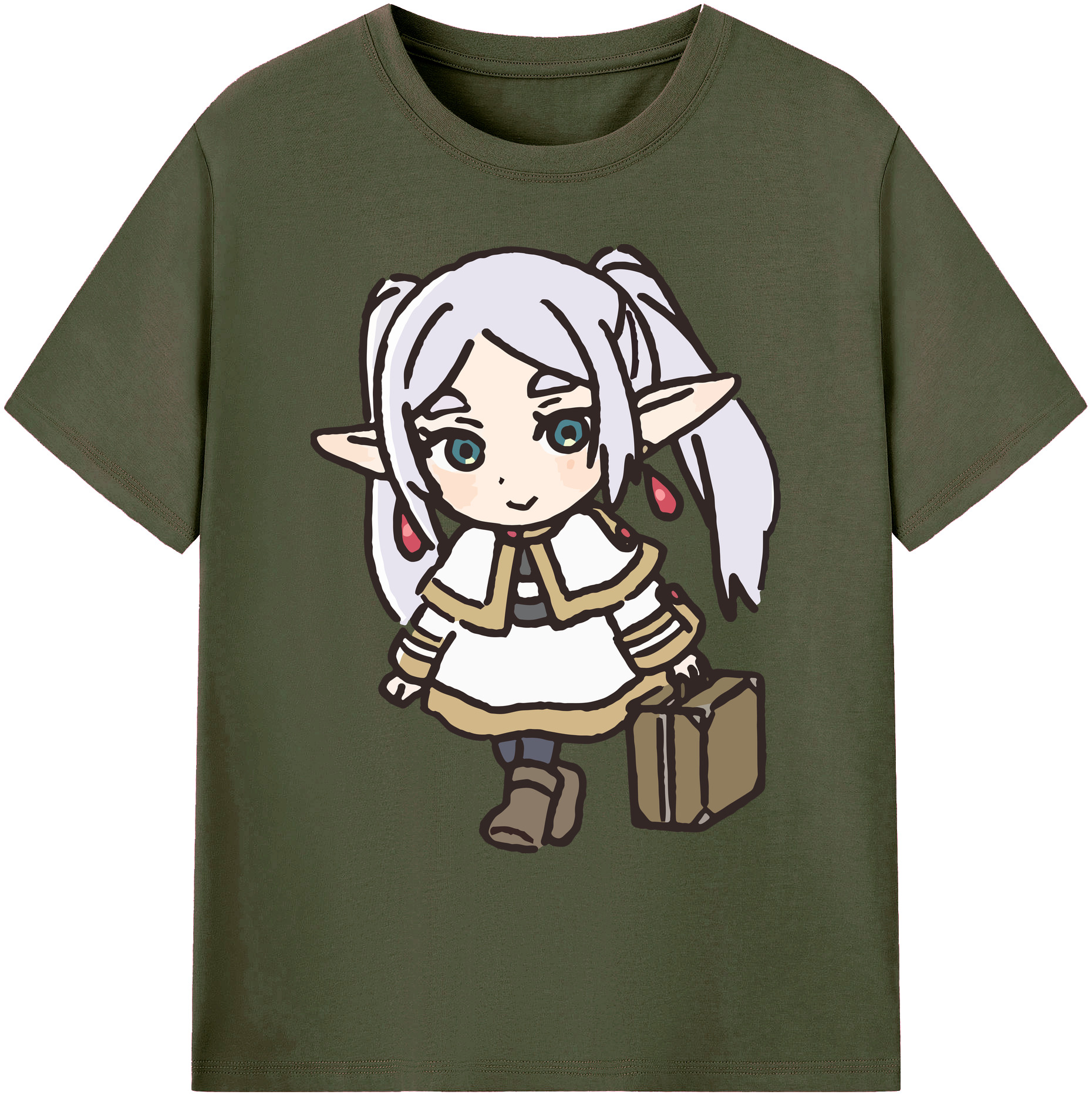 （画像用） 葬送のフリーレン Frieren 綿100％ メンズ半袖Tシャツ｜肌触りやわらか＆通気性